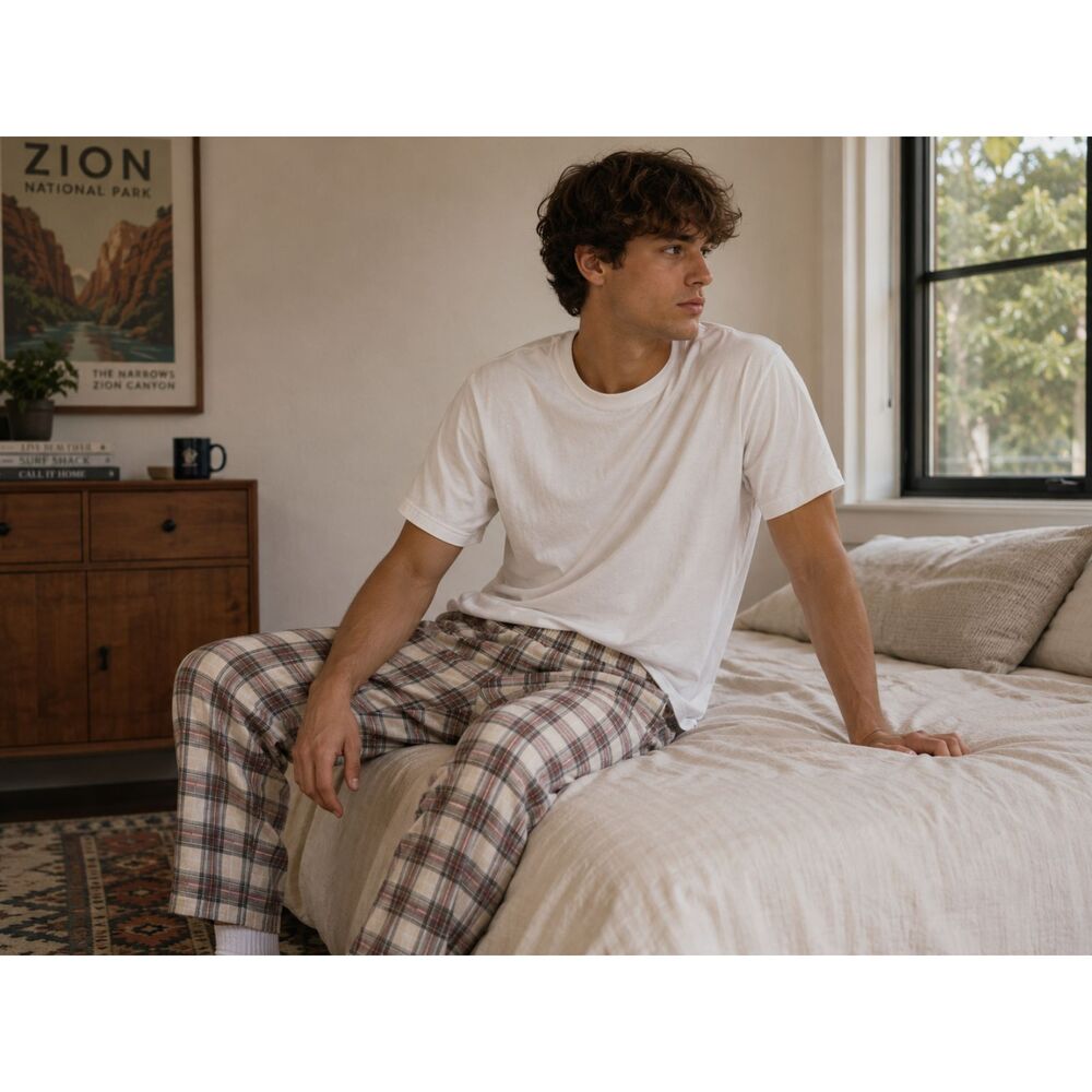 Plaid Flannel Lounge Pajama Pants Cozy Sleepwear